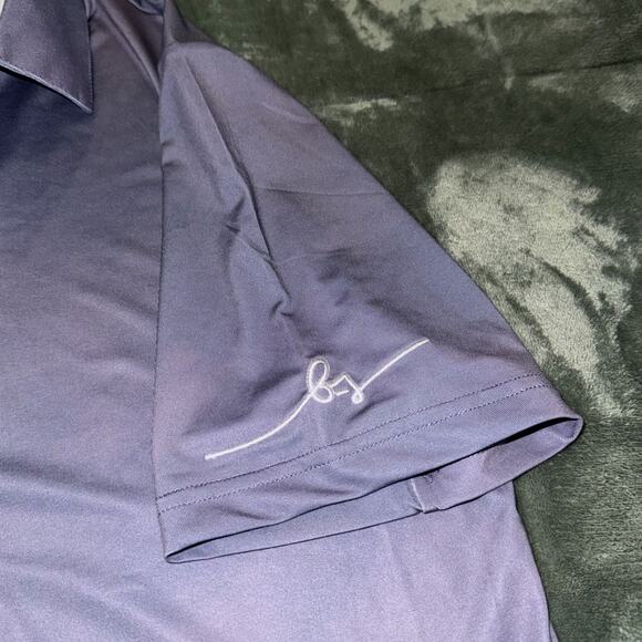 Boston Scott Golf Links Collection Polo Shirt Men Small Cloud Print Purple Blue - Picture 5 of 8